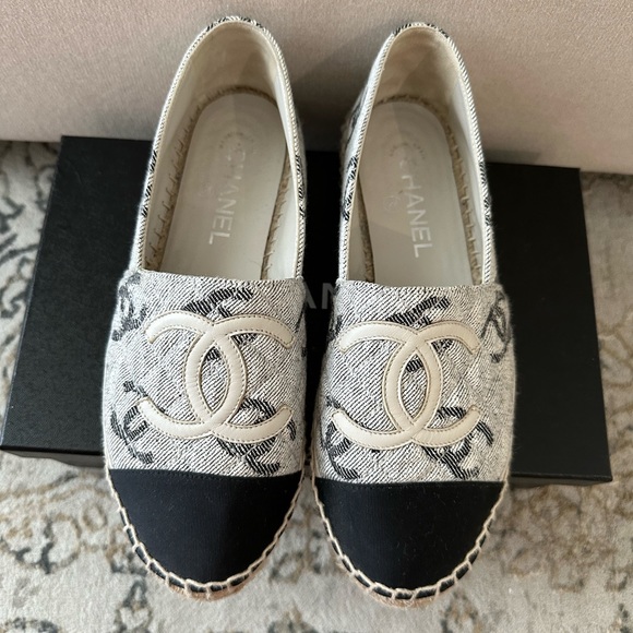 CHANEL Espadrilles Jeans size 38 - Picture 2 of 7